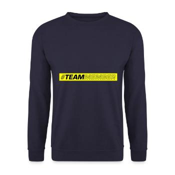 Team Symbol - Unisex Pullover - Navy - Vorne - Alina (178cm) & Michal (187cm)