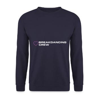Breakdancing Crew - Unisex Pullover - Navy - Vorne - Alina (178cm) & Michal (187cm)