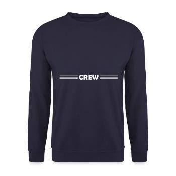 Conception de l’équipage - Sweat-shirt Unisexe - marine - Devant - Alina (178cm) & Michal (187cm)