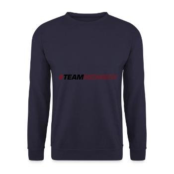 Team Symbol - Unisex Pullover - Navy - Vorne - Alina (178cm) & Michal (187cm)