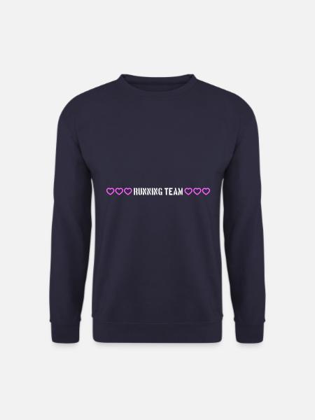 Running Team heart - Unisex Sweatshirt - navy