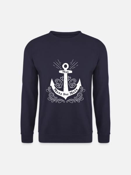 Plattdeutsche Sprüche - Unisex Pullover - Navy