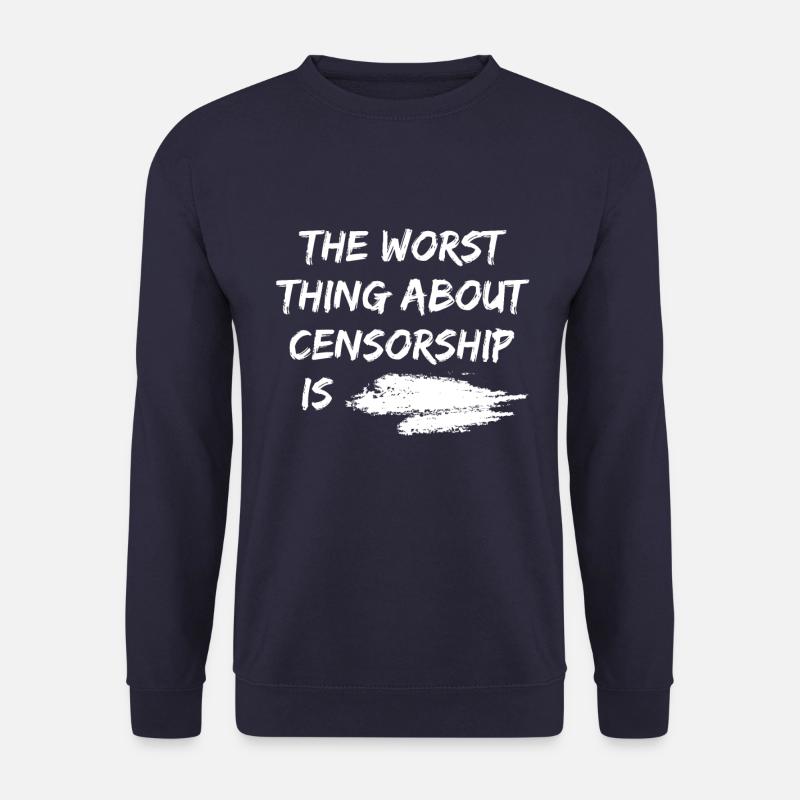 Meinungsfreiheit Redefreiheit Journalist - Unisex Pullover - Navy