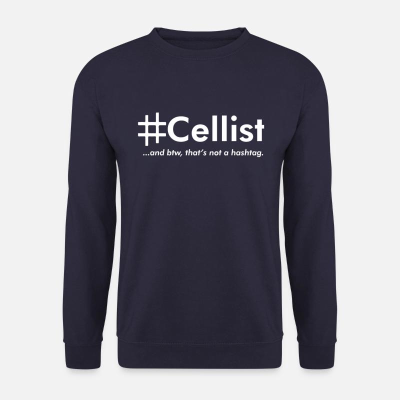Cello Cellist Orchester Musikinstrument - Unisex Pullover - Navy