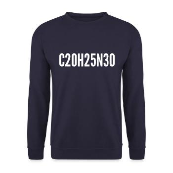 Acid LSD psychedelic drugs C20H25N30 - Unisex Sweatshirt - navy - Front - Alina (178cm) & Michal (187cm)