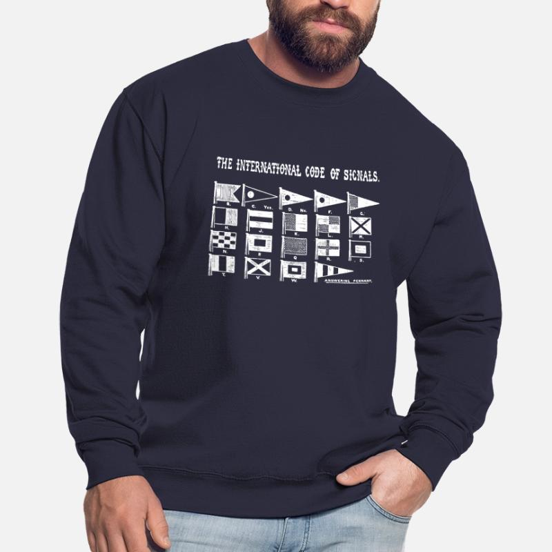 Navigateur de code de drapeau de signalisation Sweat-shirt Unisexe