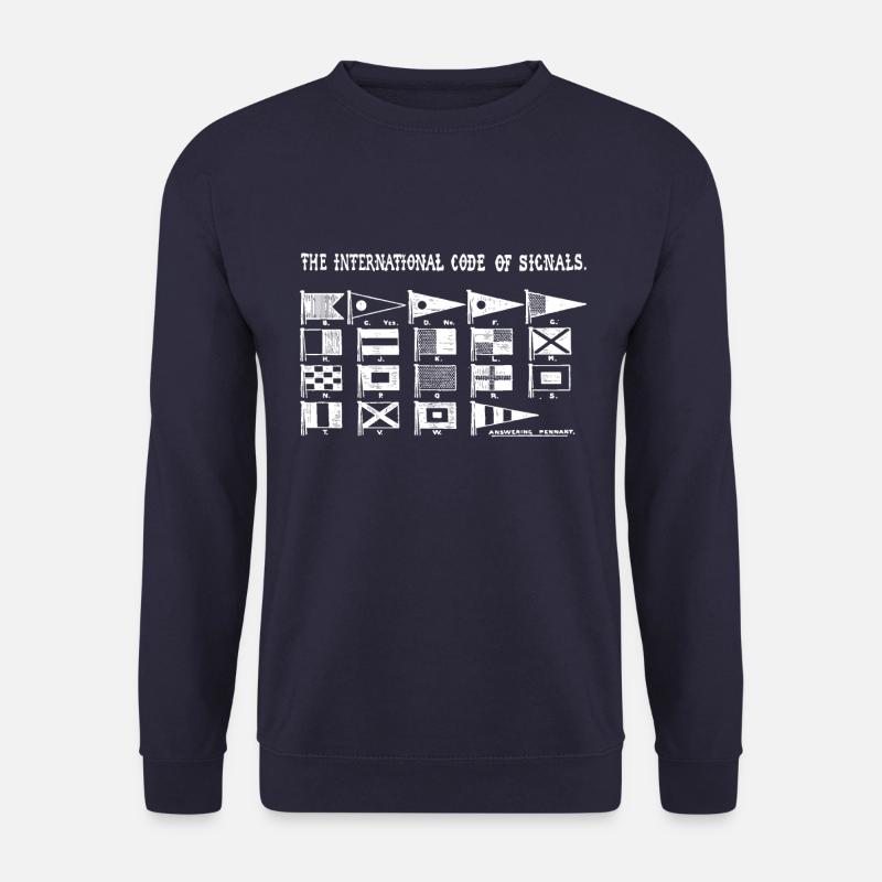 Signal Flagge Code Seefahrer - Unisex Pullover - Navy