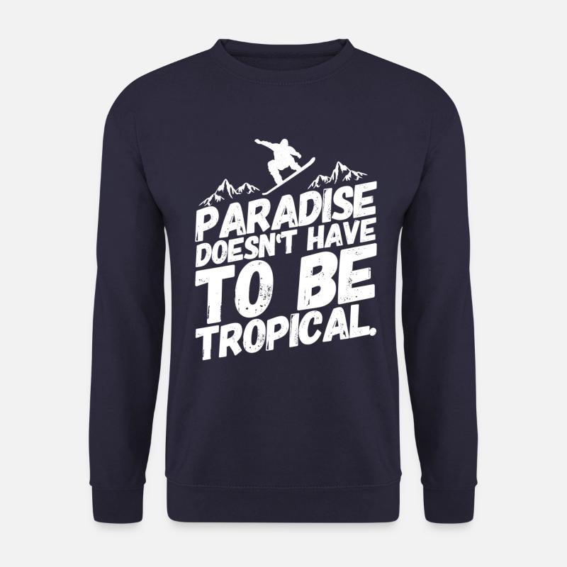 Snowboarding Snowboard Snowboarder Paradise - Unisex Sweatshirt - navy