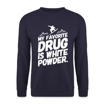 Snowboarding Snowboard Snowboarder Droge - Unisex Pullover - Navy - Vorne - Alina (178cm) & Michal (187cm)