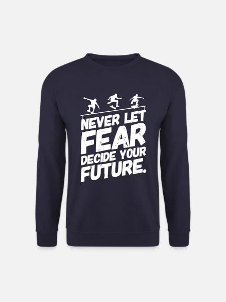 Skate Skater Skateboard Skaten Angst - Unisex Pullover - Navy