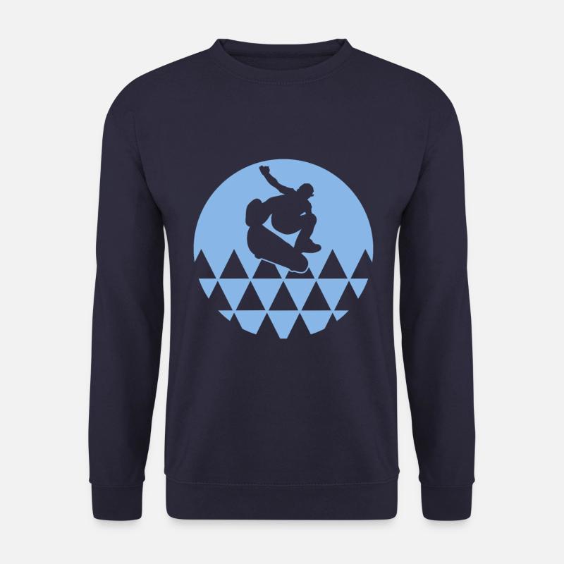 Skate Skater Skateboard Skaten Blau - Unisex Pullover - Navy