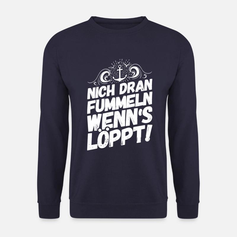 Plattdeutsch Sprüche Norddeutschland Fummeln - Unisex Pullover - Navy