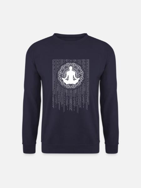Yoga Meditation Spiritualität Abstrakt - Unisex Pullover - Navy