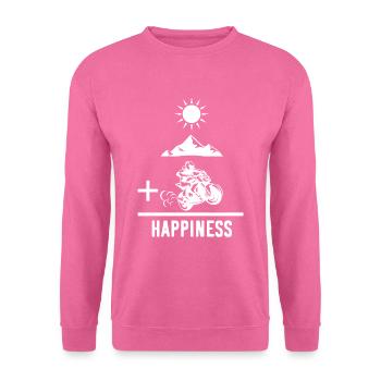 Le bonheur des motocyclistes - Sweat-shirt Unisexe - rose - Devant