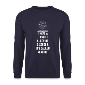 Nerd nerds sleep trouble - Sweat-shirt Unisexe - marine - Devant - Alina (178cm) & Michal (187cm)