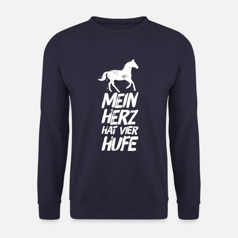 Reiterin Reiter Reitersprüche Hufe - Unisex Pullover - Navy
