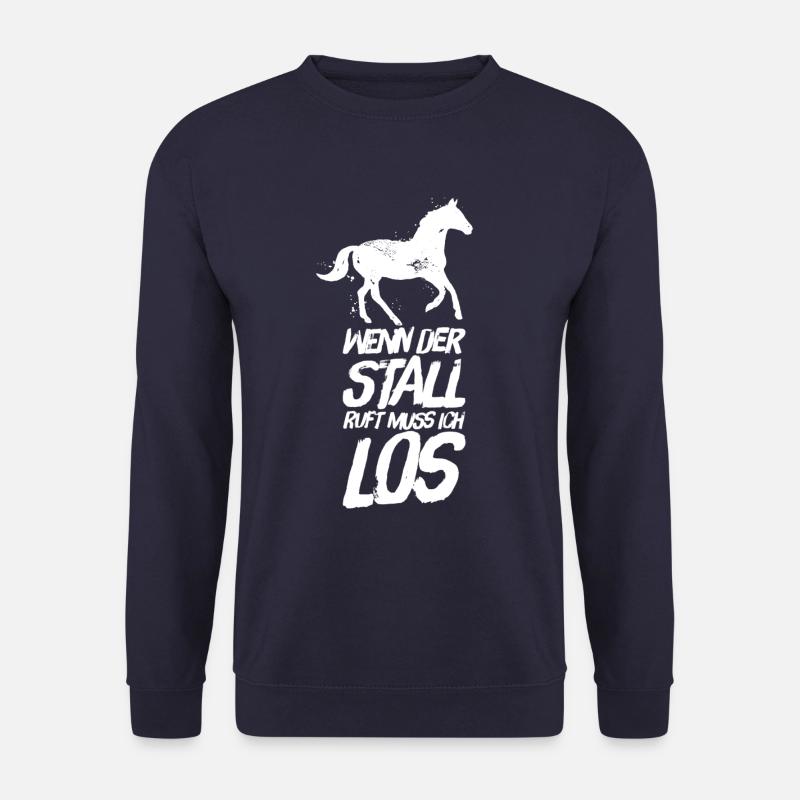 Reiterin Reiter Reitersprüche Stall - Unisex Pullover - Navy