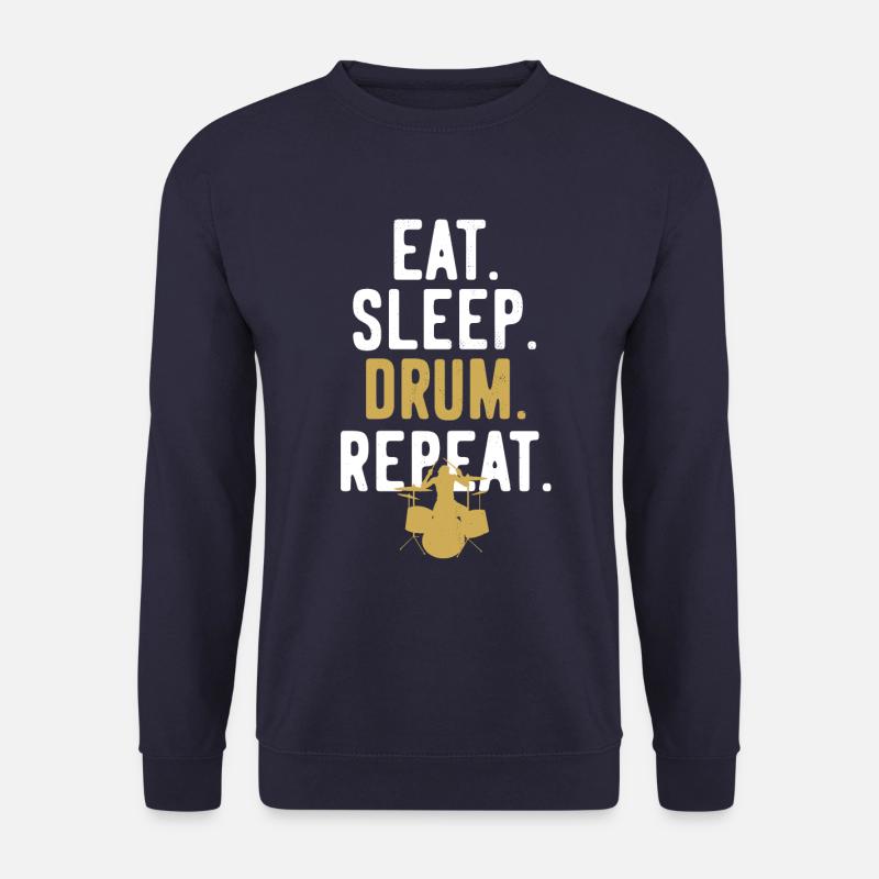 Schlagzeug Schlagzeuger Repeat - Unisex Pullover - Navy