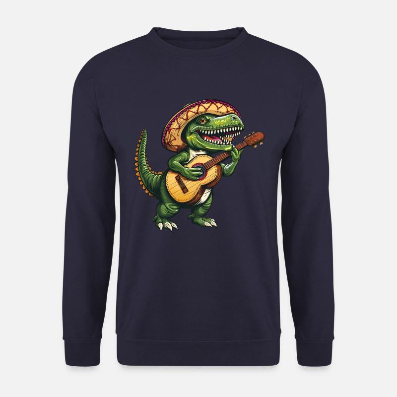 Cinco de Mayo T-Rex Cool - Unisex Sweatshirt - navy
