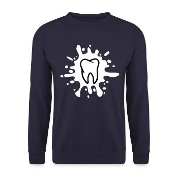 blob d'icône de dent - Sweat-shirt Unisexe - marine - Devant - Alina (178cm) & Michal (187cm)