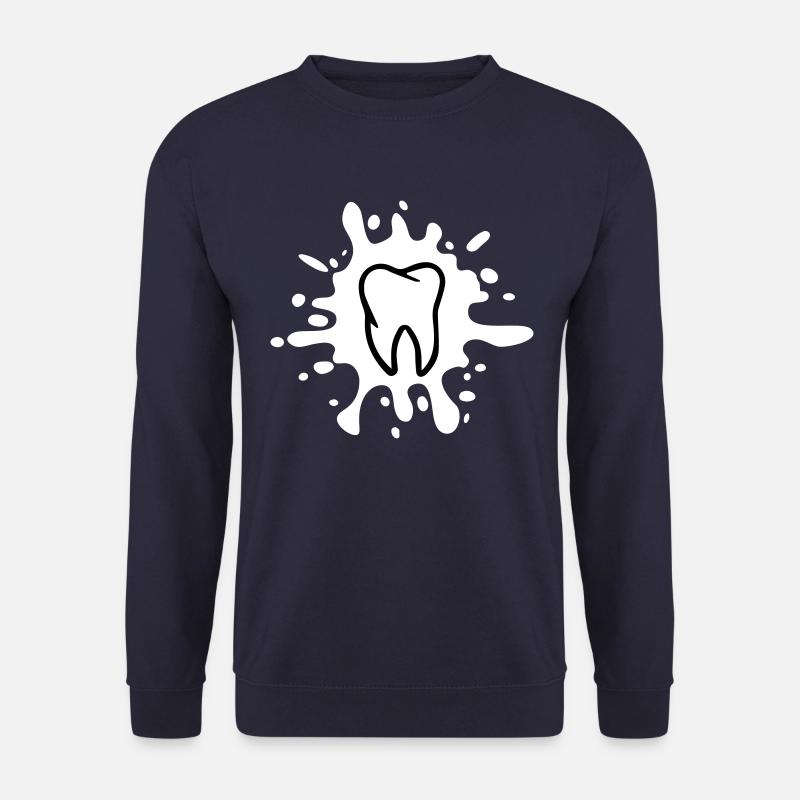 tooth icon blob - Unisex Sweatshirt - navy