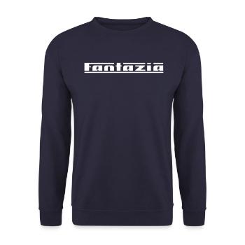 Fantazia Logo - Unisex Sweatshirt - navy - Front - Alina (178cm) & Michal (187cm)