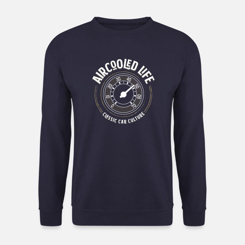 Luftgekühlte Tachometeranzeige Oldtimer-Kultur - Unisex Pullover - Navy