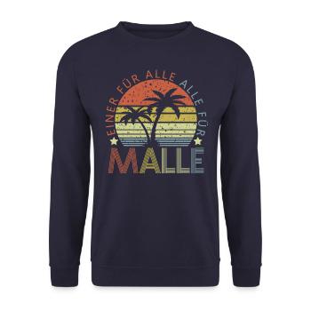 Mallorca - Unisex Pullover - Navy - Vorne - Alina (178cm) & Michal (187cm)