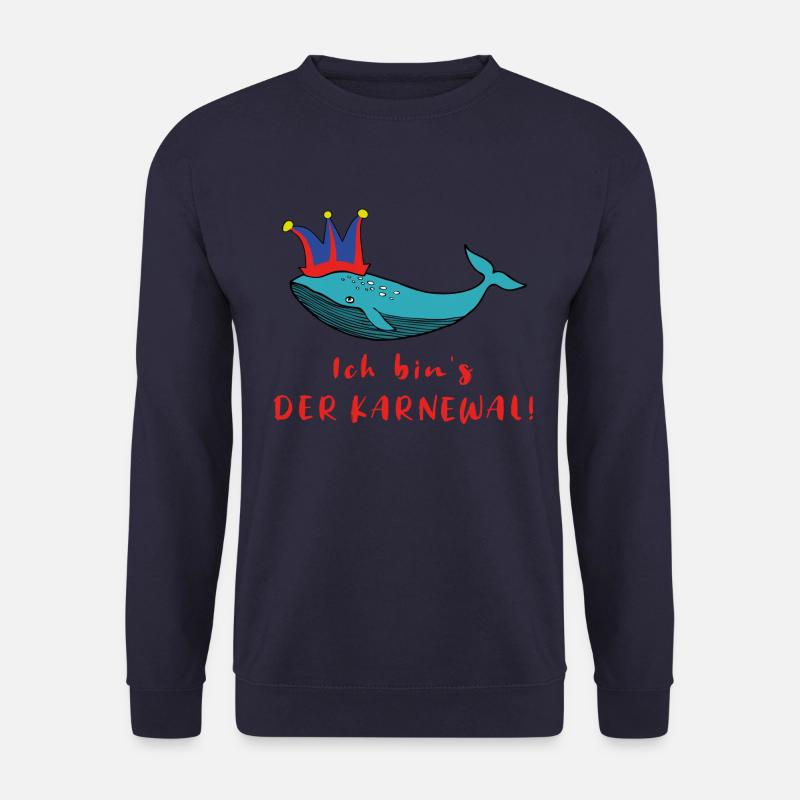 Karneval Karnewal Wal Fasching Lustig Geschenk - Unisex Pullover - Navy