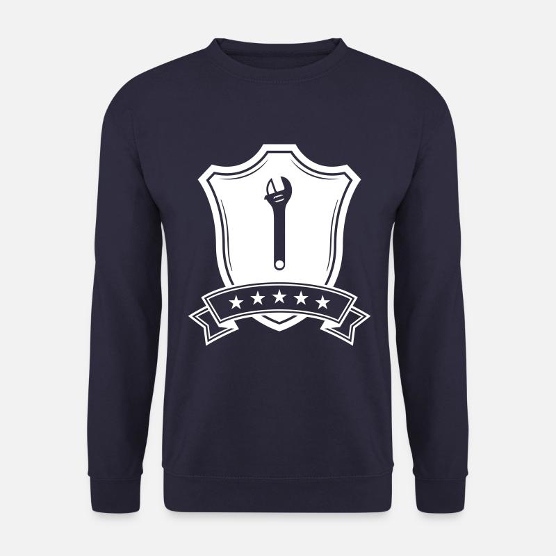 Schraubenschlüssel Wappen - Unisex Pullover - Navy