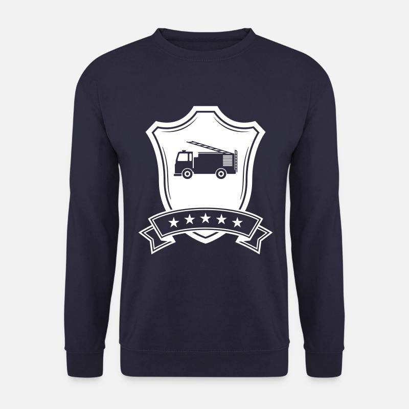 Feuerwehrauto Wappen - Unisex Pullover - Navy