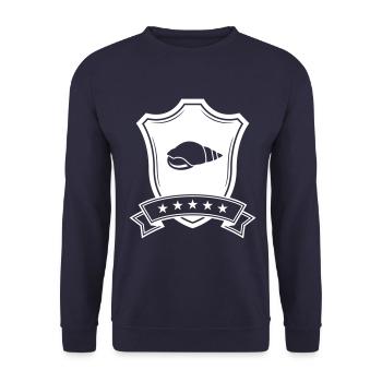 Armoiries de la coquille - Sweat-shirt Unisexe - marine - Devant - Alina (178cm) & Michal (187cm)