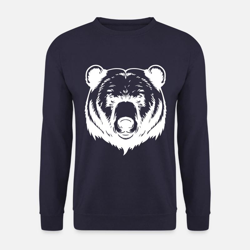 Bär Grizzly Kopf - Unisex Pullover - Navy
