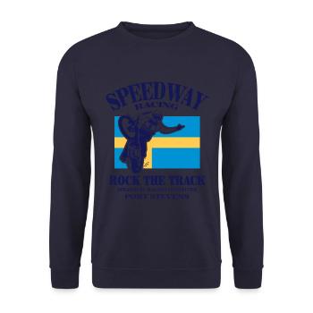 speedway - Sweden - Unisex Pullover - Navy - Vorne - Alina (178cm) & Michal (187cm)
