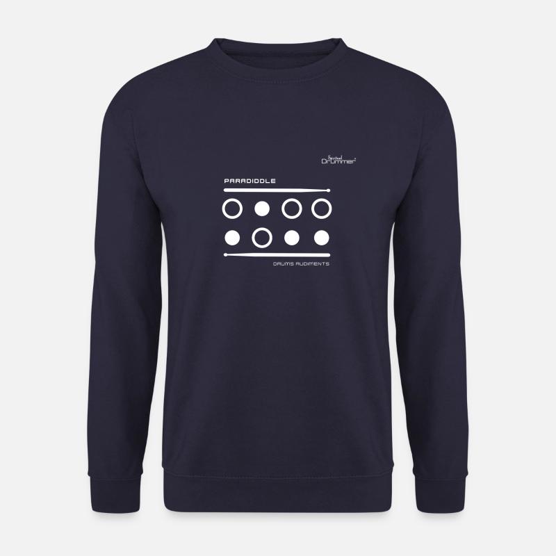 Paradiddle White - Unisex Sweatshirt - navy