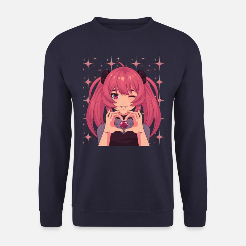 Manga Otaku Japanischer Anime Geschenk - Unisex Pullover - Navy