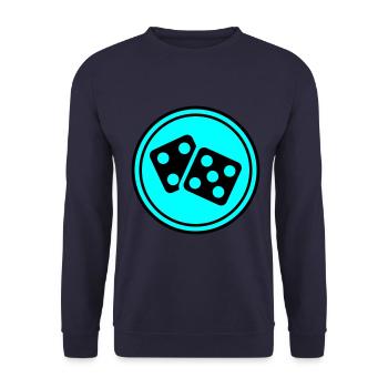 Dice Casino Circle - Sweat-shirt Unisexe - marine - Devant - Alina (178cm) & Michal (187cm)