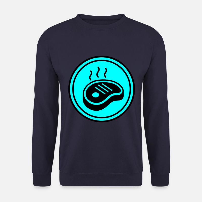 Steak icon Kreis - Unisex Pullover - Navy