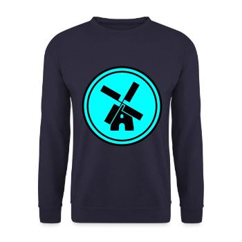 Windmill Circle - Unisex Sweatshirt - navy - Front - Alina (178cm) & Michal (187cm)