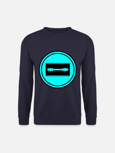 Razor Blade Icon Circle - Unisex Sweatshirt - navy