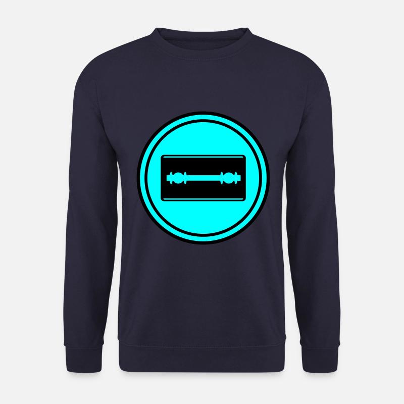 Razor Blade Icon Circle - Unisex Sweatshirt - navy