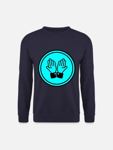 hands praying circle - Unisex Sweatshirt - navy