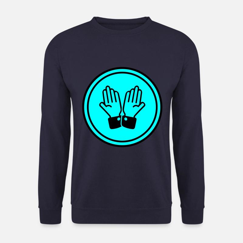 hands praying circle - Unisex Sweatshirt - navy