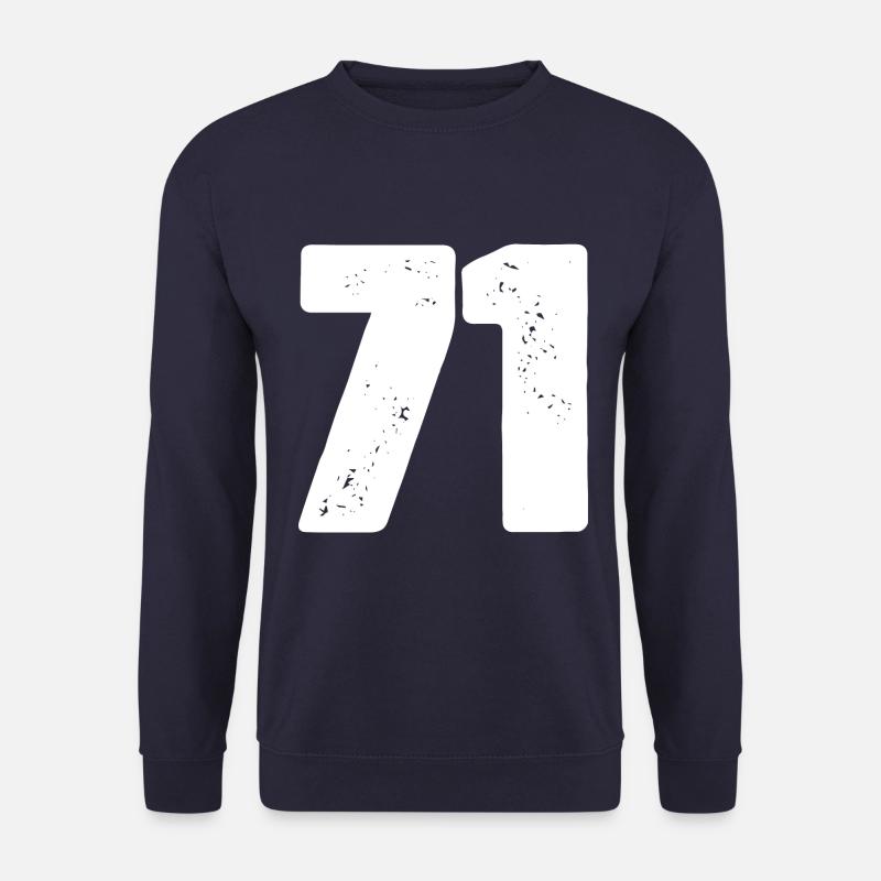 71 Number jersey - Unisex Sweatshirt - navy