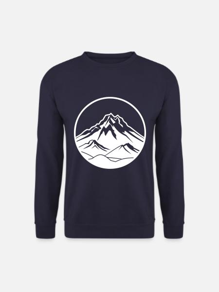 Mountains Nature Mountains Silhouette - Unisex Sweatshirt - navy