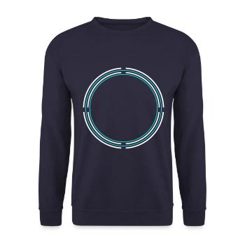 Kreis Icon - Unisex Pullover - Navy - Vorne - Alina (178cm) & Michal (187cm)