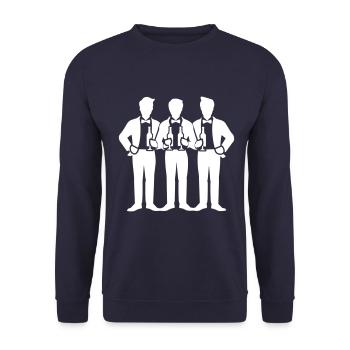 Marié Crew Enterrement de vie de jeune fille - Sweat-shirt Unisexe - marine - Devant - Alina (178cm) & Michal (187cm)