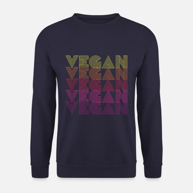 Vegan Veganer Veganerin Vintage - Unisex Pullover - Navy