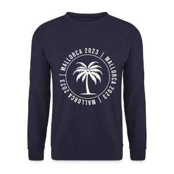 Mallorca 2023 - Unisex Sweatshirt - navy - Front - Alina (178cm) & Michal (187cm)