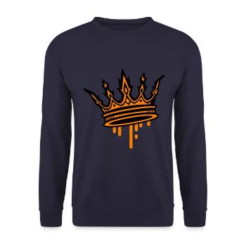 Crown Royal Symbol - Unisex Sweatshirt - navy - Front - Alina (178cm) & Michal (187cm)